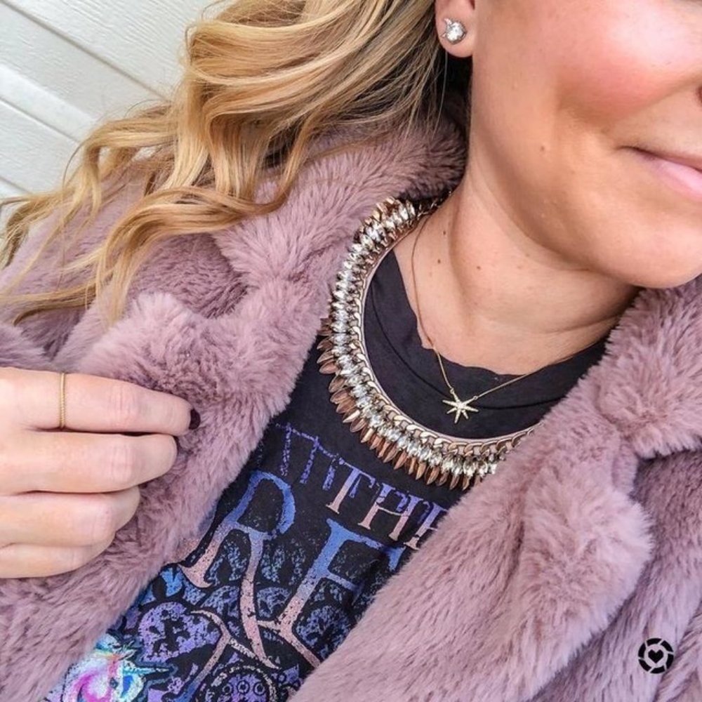 Stella & Dot | Pegasus Rose Gold + Crystal Statement Necklace - Picture 11 of 13